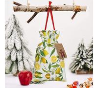 DRTGEDS Fresh Tropical Lemons 21cm x 30cm Drawstring Gift Bag Christmas Party Gift Bag