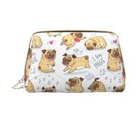 DRTGEDS Funny Dog Travel Toiletry Bag,Makeup Bag For Purse Travel Makeup Pouch Mini Cosmetic Bag For Women, White, One Size