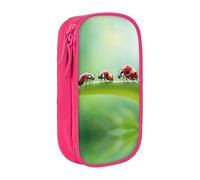 DRTGEDS Funny Ladybug Pencil Case, Multi- Slot Pencil Pouch, Portable Pencil Bag, Colored Pen Case For Office