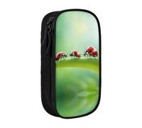DRTGEDS Funny Ladybug Pencil Case, Multi- Slot Pencil Pouch, Portable Pencil Bag, Colored Pen Case For Office