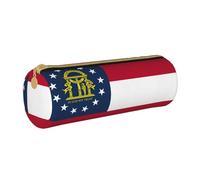 DRTGEDS Georgia State Flag Stylish Printing Pencil Roll Pouch,Multi-Purpose Case For Stationery Organizer For Craft,Work