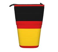 DRTGEDS Germany Flag Pieces Telescopic Pencil Holder,Telescopic Pencil Organizer Cosmetics Pouch Makeup Bag
