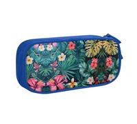 DRTGEDS hojas tropicales y flores Pencil Case Large Capacity Pencil Pouch Pen Bag, Stationery Pouch Pen Case for Office