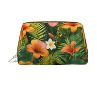 DRTGEDS Hojas Tropicales Y Flores Toiletry Bag For Men, Portable Travel Toiletry Organizer Bag,Shaving Bag,Little Pouch, White, One Size, White, One Size