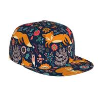 DRTGEDS Kiwi Birds Cute Custom Baseball Cap with Image,Men's Hat,Snapback Flat Brim Baseball Cap, Owl Rabbit Birds Fox, One size