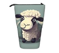 DRTGEDS Lamb Pieces Telescopic Pencil Holder,Telescopic Pencil Organizer Cosmetics Pouch Makeup Bag