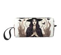 DRTGEDS Magic Witch Witchcraft Bohemian Drawing Toiletry Bag For Men, Portable Travel Toiletry Organizer Bag,Shaving Bag,Little Pouch, White, One Size