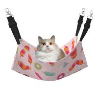 DRTGEDS Many Colored Ice Cream Pet Cage Hammock,Warm Pet Hammock,Soft Hanging Cat Bed Mat Winter Warm