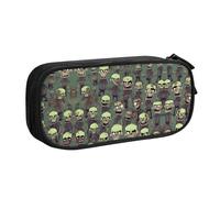 DRTGEDS Many Zombies Pencil Case Large Capacity Pencil Pouch Pen Bag, Stationery Pouch Pen Case for Office