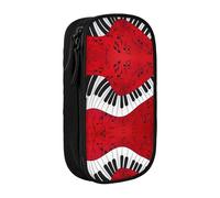 DRTGEDS Music Note Piano Pencil Case, Multi- Slot Pencil Pouch, Portable Pencil Bag, Colored Pen Case For Office