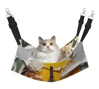 DRTGEDS Paris Eiffel Tower Pet Cage Hammock Warm Pet Hammock Soft Hanging Cat Hammock