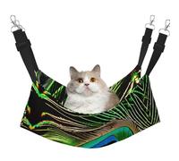 DRTGEDS Peacock Feather Pet Cage Hammock,Warm Pet Hammock,Soft Hanging Cat Bed Mat Winter Warm