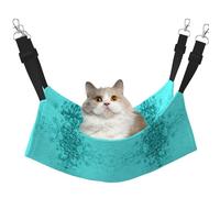 DRTGEDS Pet Cage Hammock, Teal Blue Warm Pet Hammock Soft Hanging Cat Hammock