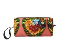 DRTGEDS Rainbow Vegetable And Fruit Toiletry Bag For Men, Portable Travel Toiletry Organizer Bag,Shaving Bag,Little Pouch, White, One Size