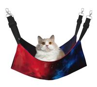DRTGEDS Red Blue Galaxy Pet Cage Hammock,Warm Pet Hammock,Soft Hanging Cat Bed Mat Winter Warm