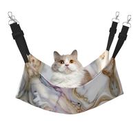 DRTGEDS Red White Marble Pattern Pet Cage Hammock,Warm Pet Hammock,Soft Hanging Cat Bed Mat Winter Warm