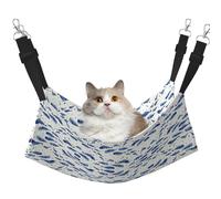 DRTGEDS Small Blue Whale Hammock with Pet Cage Warm Pet Hammock Soft Hanging Cat Hammock