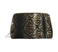 DRTGEDS Snake Skin Travel Toiletry Bag,Makeup Bag For Purse Travel Makeup Pouch Mini Cosmetic Bag For Women, White, One Size