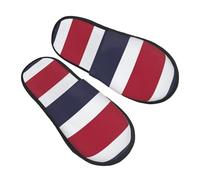 DRTGEDS Thailand Flag printing Fall Winter Fuzzy Slippers Comfy House Shoes,Portable for Hotel Travel Gifts for Women and Men