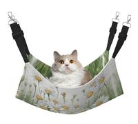 DRTGEDS White Daisy Pet Cage Hammock, Warm Pet Hammock, Soft Hanging Cat Hammock