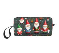 DRTGEDS Xmas Funny Gnomes Toiletry Bag For Men, Portable Travel Toiletry Organizer Bag,Shaving Bag,Little Pouch, White, One Size