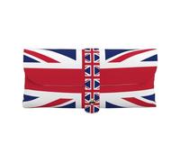 DRTGEDS Yogo Vision Soft Leather Union Jack Sunglasses Case, white, One size