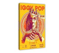DRTRW American Singer Iggy Pop Poster Canvas Posters Frame-style 16x24inch(40x60cm)