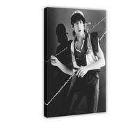 DRTRW American Singer Iggy Pop Poster Canvas Posters Frame-style 24x36inch(60x90cm)