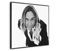 DRTRW American Singer Iggy Pop Poster Canvas Posters Frame-style 28x28inch(70x70cm)