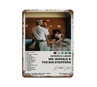 DRTRW Kendrick Lamar Mr. Morale & The Big Steppers Album Poster Retro Posters Metal Tin Sign Chic Art Retro Iron Painting Bar People Cave Cafe Family Garage Poster Wall Decoration 12x16inch(30x40cm)