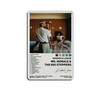 DRTRW Kendrick Lamar Mr. Morale & The Big Steppers Album Poster Retro Posters Metal Tin Sign Chic Art Retro Iron Painting Bar People Cave Cafe Family Garage Poster Wall Decoration 8x12inch(20x30cm)