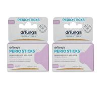 DrTung's Double-Sided Perio Sticks X-Thin, Remove Plaque, Interdental, Fit Between Teeth, Nordic Birch (2 Pack)