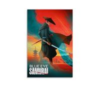 DRU I WQBRBH BLUE EYE SAMURAI Aesthetic Wall Art Poster for Living Room Bedroom Decorative Painting Cover Print 12x18inch(30x45cm) Unframe-style