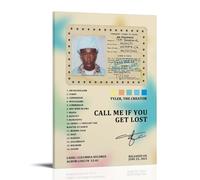 DRU I WQBRBH Call Me If You Get Lost Aesthetic Wall Art Poster for Living Room Bedroom Decorative Painting Cover Print 24x36inch(60x90cm) Frame-style