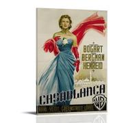 DRU I WQBRBH Casablanca Aesthetic Wall Art Poster for Living Room Bedroom Decorative Painting Cover Print 08x12inch(20x30cm) Frame-style