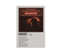 DRU I WQBRBH Chris Stapleton Album Higher Aesthetic Wall Art Poster for Living Room Bedroom Decorative Painting Cover Print 12x18inch(30x45cm) Unframe-style