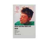 DRU I WQBRBH Christian Leave EP Heavy Hitting Hurts My Head Aesthetic Wall Art Poster for Living Room Bedroom Decorative Painting Cover Print 24x36inch(60x90cm) Unframe-style