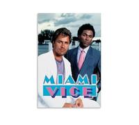 DRU I WQBRBH Miami Vice Aesthetic Wall Art Poster for Living Room Bedroom Decorative Painting Cover Print 12x18inch(30x45cm) Unframe-style