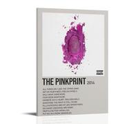 DRU I WQBRBH Nicki Minaj Album The Pinkprint Aesthetic Wall Art Poster for Living Room Bedroom Decorative Painting Cover Print 12x18inch(30x45cm) Frame-style