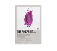 DRU I WQBRBH Nicki Minaj Album The Pinkprint Aesthetic Wall Art Poster for Living Room Bedroom Decorative Painting Cover Print 20x30inch(50x75cm) Unframe-style