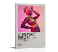 DRU I WQBRBH Oh The Places You'll Go by Doechii Aesthetic Wall Art Poster for Living Room Bedroom Decorative Painting Cover Print 16x24inch(40x60cm) Frame-style