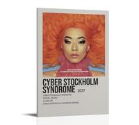 DRU I WQBRBH Rina Sawayama Cyber Stockholm Syndrome Aesthetic Wall Art Poster for Living Room Bedroom Decorative Painting Cover Print 12x18inch(30x45cm) Frame-style