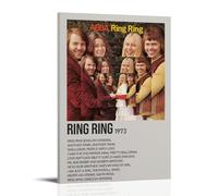 DRU I WQBRBH Ring Ring By ABBA Aesthetic Wall Art Poster for Living Room Bedroom Decorative Painting Cover Print 12x18inch(30x45cm) Frame-style