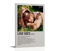 DRU I WQBRBH Sam Smith Album Love Goes Aesthetic Wall Art Poster for Living Room Bedroom Decorative Painting Cover Print 24x36inch(60x90cm) Frame-style