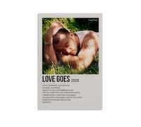 DRU I WQBRBH Sam Smith Album Love Goes Aesthetic Wall Art Poster for Living Room Bedroom Decorative Painting Cover Print 24x36inch(60x90cm) Unframe-style