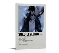 DRU I WQBRBH Solo Leveling Aesthetic Wall Art Poster for Living Room Bedroom Decorative Painting Cover Print 16x24inch(40x60cm) Frame-style