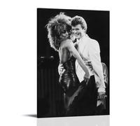 DRU I WQBRBH Tina Singer Turner And David Aesthetic Wall Art Poster for Living Room Bedroom Decorative Painting Cover Print 16x24inch(40x60cm) Frame-style