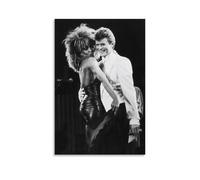DRU I WQBRBH Tina Singer Turner And David Aesthetic Wall Art Poster for Living Room Bedroom Decorative Painting Cover Print 08x12inch(20x30cm) Unframe-style
