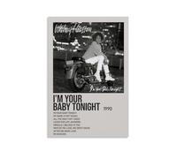 DRU I WQBRBH Whitney Houston Aesthetic Wall Art Poster for Living Room Bedroom Decorative Painting Cover Print 24x36inch(60x90cm) Unframe-style