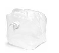 druckmittel Water Canister 10 L Drinking Water Set (2 x 10 L) Foldable - Blackout Emergency Equipment - Canister with Cap and Tap, Transparent